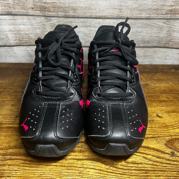 Puma Tazon 6 Women’s Sneakers- Black & Red Rose - Picture 4 of 6